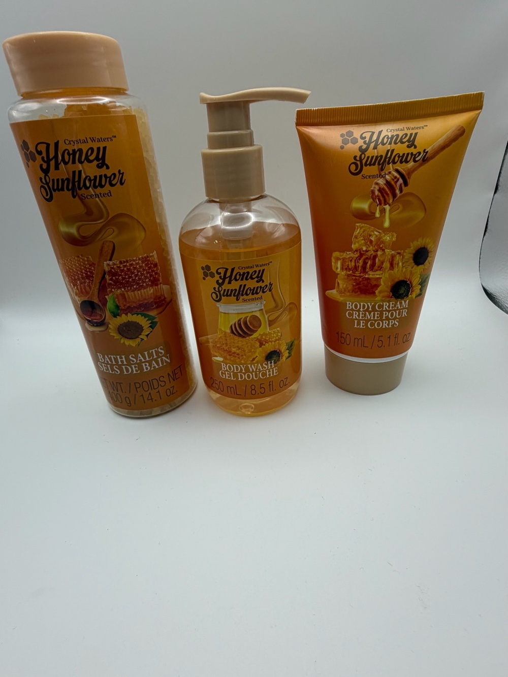 Honey-Scented Bath Set — Honey Color
